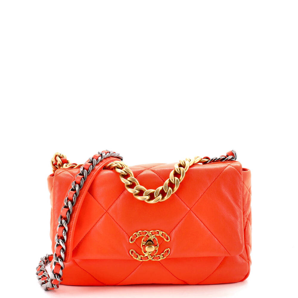 Chanel Medium 19 Flap Bag Quilted Leather